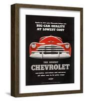 GM Chevy Big Car Quality-null-Framed Art Print