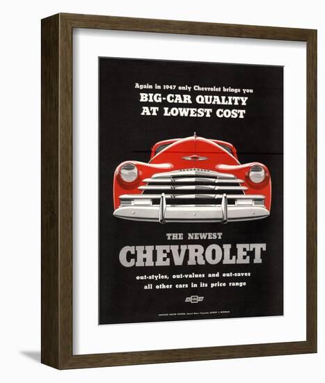 GM Chevy Big Car Quality-null-Framed Art Print
