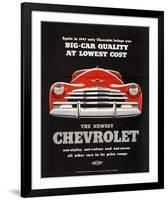 GM Chevy Big Car Quality-null-Framed Art Print