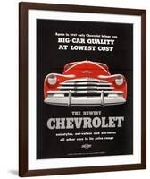 GM Chevy Big Car Quality-null-Framed Art Print