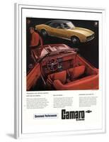 GM Chevy Camaro Big-Car Power-null-Framed Premium Giclee Print