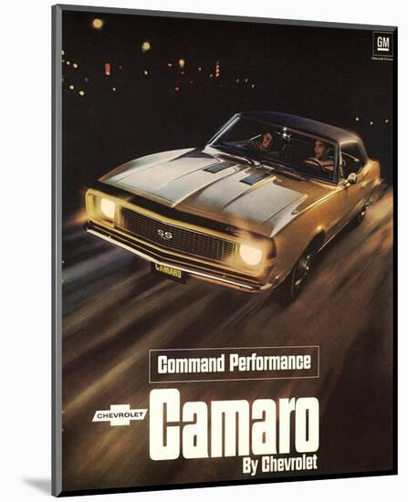 GM Chevy Comaro Performance-null-Mounted Art Print