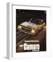 GM Chevy Comaro Performance-null-Framed Art Print