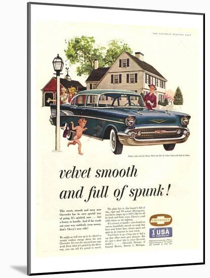 GM Chevy - Full of Spunk-null-Mounted Art Print