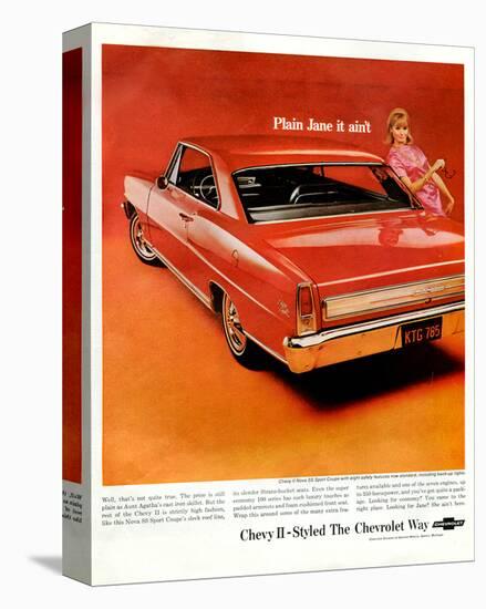 GM Chevy II-Plainjane It Ain'T-null-Stretched Canvas