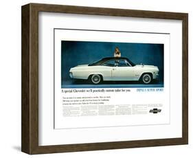 GM Chevy Impala Super Sport-null-Framed Art Print