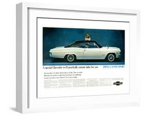 GM Chevy Impala Super Sport-null-Framed Art Print