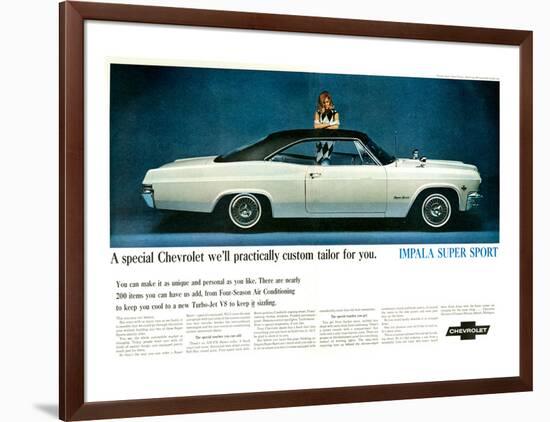 GM Chevy Impala Super Sport-null-Framed Art Print