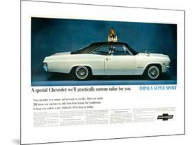 GM Chevy Impala Super Sport-null-Mounted Art Print