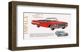 GM Chevy Impala - Yearned For-null-Framed Art Print