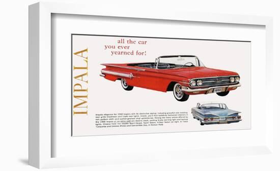 GM Chevy Impala - Yearned For-null-Framed Art Print