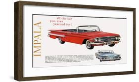 GM Chevy Impala - Yearned For-null-Framed Art Print