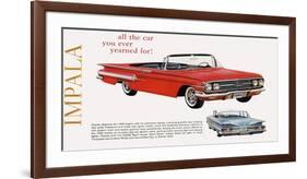 GM Chevy Impala - Yearned For-null-Framed Art Print