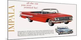 GM Chevy Impala - Yearned For-null-Mounted Art Print