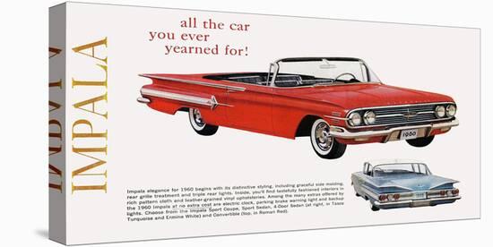 GM Chevy Impala - Yearned For-null-Stretched Canvas