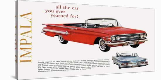 GM Chevy Impala - Yearned For-null-Stretched Canvas