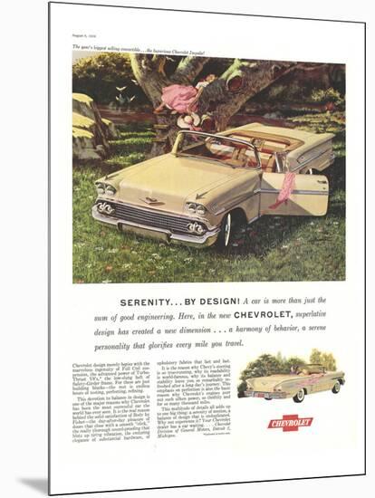 GM Chevy Serenity By Design-null-Mounted Premium Giclee Print