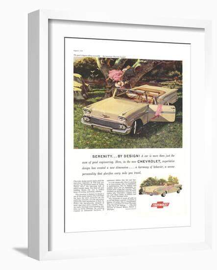 GM Chevy Serenity By Design-null-Framed Art Print