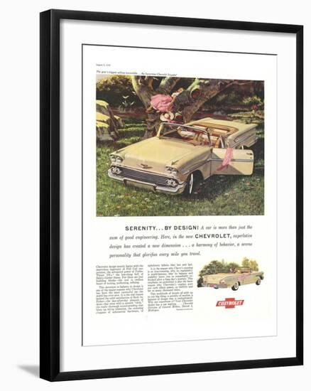 GM Chevy Serenity By Design-null-Framed Art Print