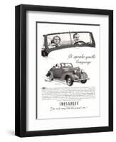 GM Chevy-Speaks Youth Language-null-Framed Art Print