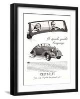 GM Chevy-Speaks Youth Language-null-Framed Art Print