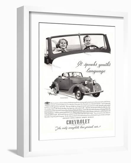 GM Chevy-Speaks Youth Language-null-Framed Art Print