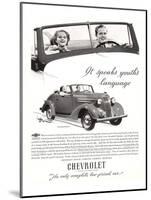 GM Chevy-Speaks Youth Language-null-Mounted Art Print