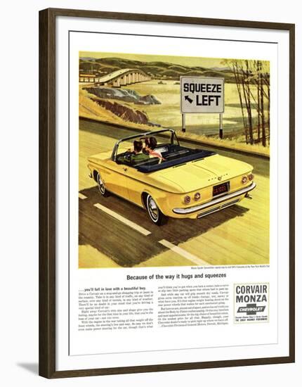 GM Chevy - Squeeze Left-null-Framed Art Print