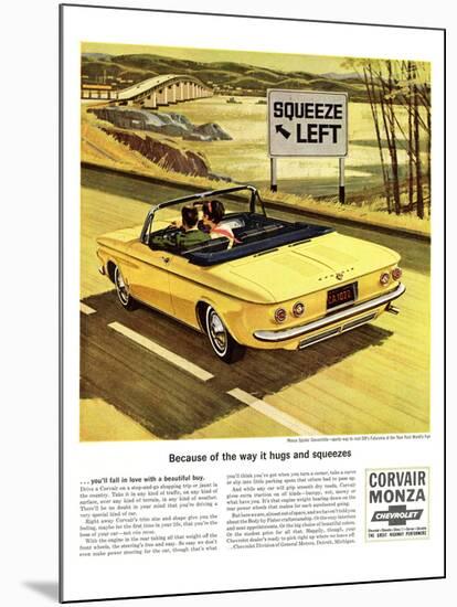 GM Chevy - Squeeze Left-null-Mounted Art Print