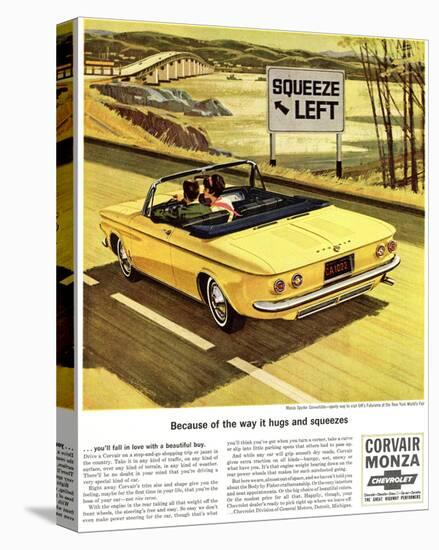 GM Chevy - Squeeze Left-null-Stretched Canvas