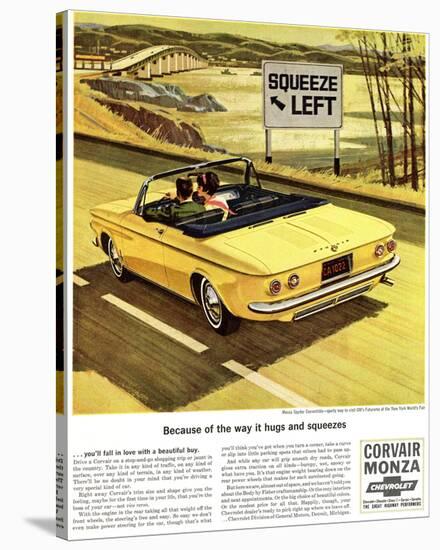 GM Chevy - Squeeze Left-null-Stretched Canvas