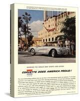 GM Corvette Does America Proud-null-Stretched Canvas
