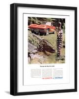 GM Corvette Flew the Coupe-null-Framed Art Print