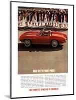 GM Corvette Hold Your Poise-null-Mounted Art Print