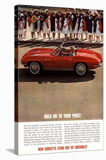 GM Corvette Hold Your Poise-null-Stretched Canvas