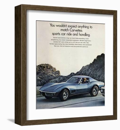 GM Corvette Sports Car Ride-null-Framed Art Print