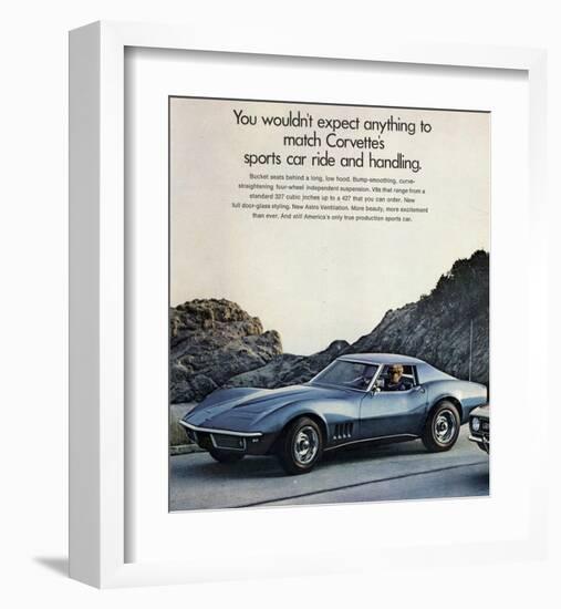 GM Corvette Sports Car Ride-null-Framed Art Print