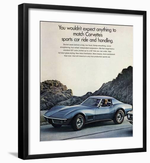 GM Corvette Sports Car Ride-null-Framed Art Print