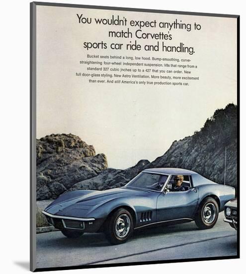 GM Corvette Sports Car Ride-null-Mounted Premium Giclee Print