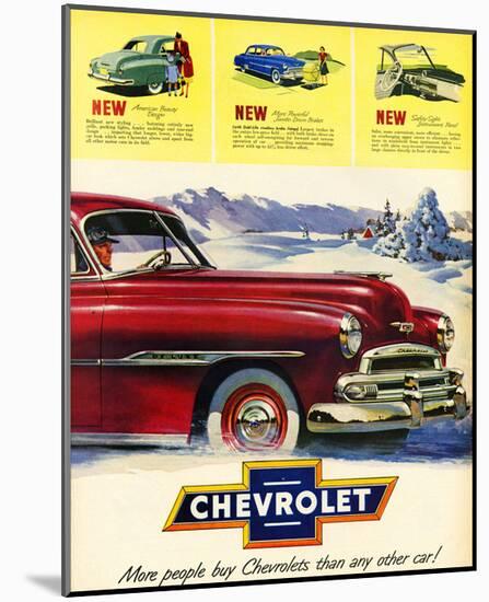 GM More People Buy Chevrolet-null-Mounted Art Print