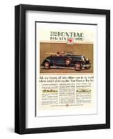 GM New Pontiac Big Six-null-Framed Art Print