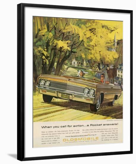 GM Oldsmobile-A Rocket Answers-null-Framed Art Print