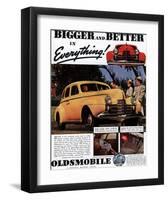 GM Oldsmobile Bigger & Better-null-Framed Art Print