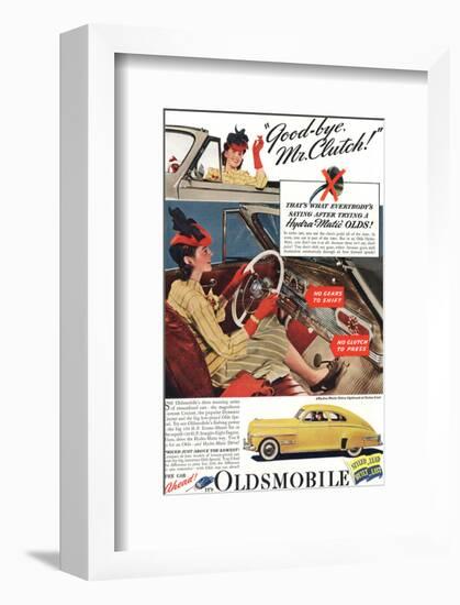 GM Oldsmobile - Bye Mr. Clutch-null-Framed Art Print