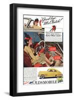 GM Oldsmobile - Bye Mr. Clutch-null-Framed Art Print