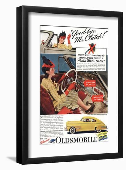 GM Oldsmobile - Bye Mr. Clutch-null-Framed Art Print