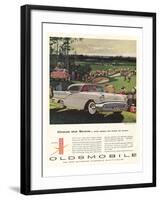 GM Oldsmobile-Check the Score-null-Framed Art Print