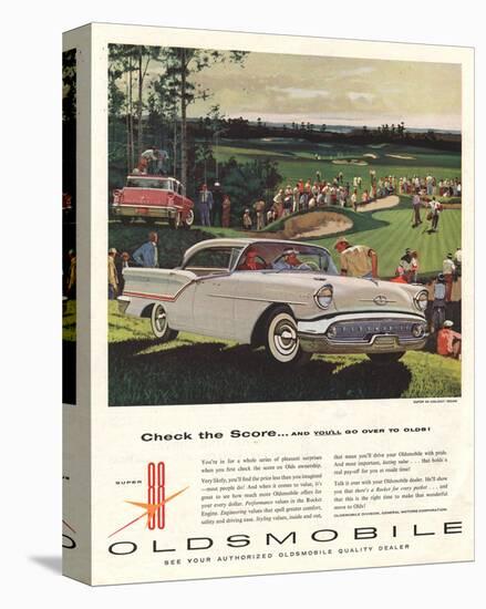 GM Oldsmobile-Check the Score-null-Stretched Canvas