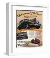 GM Oldsmobile-Command the Road-null-Framed Art Print