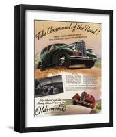 GM Oldsmobile-Command the Road-null-Framed Art Print